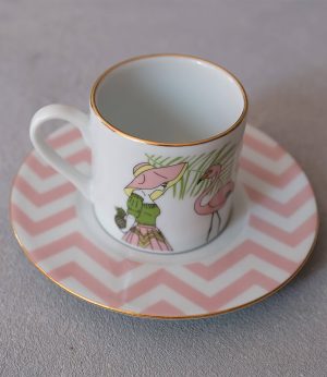 Pembe Flamingo Kız Fincan