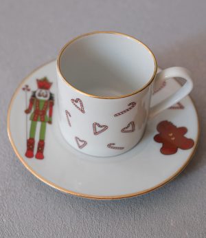 Kurabiyeli Yeşil Bereli Kız Fincan