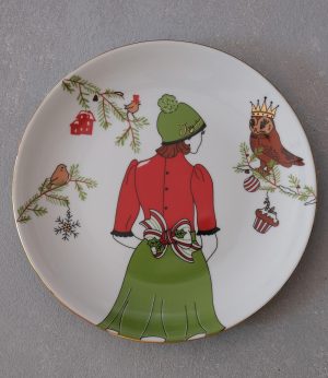 Yeşil Bereli Kız Tabak