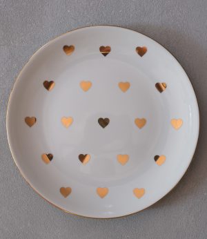 Altın Mini Kalp Tabak