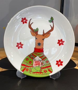 Yeşil Kazaklı Geyik Tabak