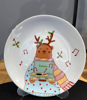 Mavi Kazaklı Ayıcık Tabak